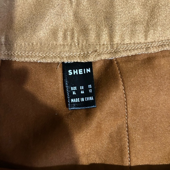 SHEIN Brown Mini A-Line Pleated Skirt - Picture 3 of 4